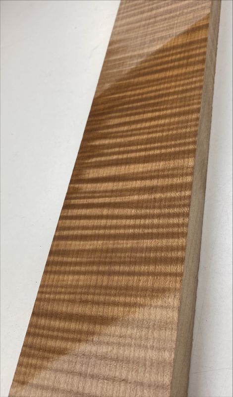 Neck Sycamore / Europ. Maple, curly, Caramel, 890x110x28mm Unique Piece #273